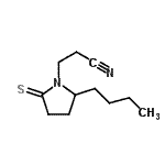 CAS#: 73696-56-7， 3-(2-Butyl-5-thioxo-1-pyrrolidinyl)propanenitrile