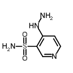 structure of CAS# 73742-76-4, 4-Hydrazino-3-pyridinesulfonamide;4-Hydrazino-3-pyridinesulfonamide;4-hydrazinylpyridine-3-sulfonamide