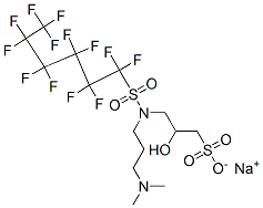 CAS#: 73772-32-4， Sodium 3-(3-Dimethylaminopropyl-(1,1,2,2,3,3,4,4,5,5,6,6,6-Tridecafluorohexylsulfonyl)Amino)-2-Hydroxypropane-1-Sulfonate