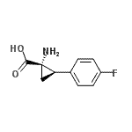 CAS 登录号：738541-61-2， (1S,2R)-1-氨基-2-(4-氟苯基)环丙烷羧酸