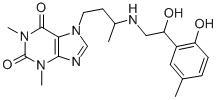 CAS#: 73908-77-7， 7-[3-[[2-Hydroxy-2-(2-Hydroxy-5-Methylphenyl)Ethyl]Amino]Butyl]-1,3-Dimethylpurine-2,6-Dione
