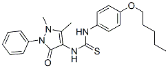 CAS#: 73953-58-9， 1-(1,5-Dimethyl-3-Oxo-2-Phenylpyrazol-4-Yl)-3-(4-Pentoxyphenyl)Thiourea