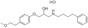 CAS#: 74041-84-2， 1-[4-(2-Methoxyethyl)Phenoxy]-3-(4-Phenylbutylamino)Propan-2-Ol Hydrochloride