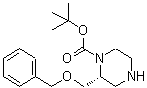 结构式 CAS# 740806-54-6, (R)-N1-叔丁氧羰基-2-(苄氧基甲基)哌嗪