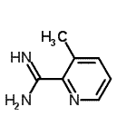 structure of CAS# 742028-44-0, 3-Methyl-2-pyridinecarboximidamide;3-methylpicolinimidamide