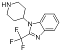 结构式 CAS# 742076-06-8, 1-(4-哌啶基)-2-(三氟甲基)-1H-苯并咪唑