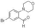 structure of CAS# 742099-65-6, 5-Bromo-2-(N-Morpholino)-Benzaldehyde;5-BROMO-2-(N-MORPHOLINO)-BENZALDEHYDE