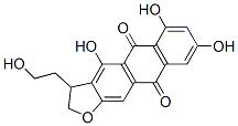 CAS 登录号：74277-84-2， 4,6,8-三羟基-3-(2-羟基乙基)-2,3-二氢萘并[3,2-f][1]苯并呋喃-5,10-二酮
