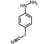 结构式 CAS# 74411-22-6, 4-肼基苯基硫氰酸酯