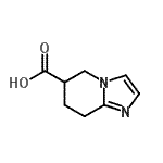 structure of CAS# 744171-82-2, 5,6,7,8-Tetrahydroimidazo[1,2-a]pyridine-6-carboxylic acid;5,6,7,8-tetrahydroimidazo[1,2-a]pyridine-6-carboxylic acid;5H,6H,7H,8H-imidazo[1,2-a]pyridine-6-carboxylic acid;IMIDAZO[1,2-A]PYRIDINE-6-CARBOXYLICACID, 5,6,7,8-TETRAHYDRO-