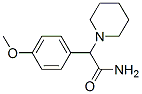 structure of CAS# 74467-62-2, 2-(4-Methoxyphenyl)-2-Piperidin-1-Ylacetamide;2-(4-Methoxyphenyl)-2-(1-Piperidyl)Acetamide;2-(4-Methoxyphenyl)-2-Piperidino-Acetamide;2-(4-Methoxyphenyl)-2-Piperidin-1-Yl-Ethanamide