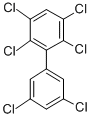 structure of CAS# 74472-46-1, 2,3,3',5,5',6-Hexachlorobiphenyl;1,1'-Biphenyl, 2,3,3',5,5',6-Hexachloro-;2,3,3',5,5',6-Hexachlorobiphenyl