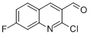 structure of CAS# 745830-16-4, 2-Chloro-7-Fluoroquinoline-3-Carboxaldehyde;2-CHLORO-7-FLUOROQUINOLINE-3-CARBOXALDEHYDE