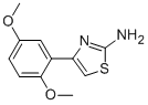 structure of CAS# 74605-12-2, 4-(2,5-Dimethoxy-Phenyl)-Thiazol-2-Ylamine;4-(2,5-Dimethoxyphenyl)Thiazol-2-Amine;4-(2,5-Dimethoxyphenyl)-2-Thiazolamine;[4-(2,5-Dimethoxyphenyl)Thiazol-2-Yl]Amine
