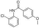 structure of CAS# 7465-92-1, N-(2-Chlorophenyl)-4-Methoxybenzamide;N-(2-Chlorophenyl)-4-Methoxy-Benzamide;Zinc00408054;Oprea1_650606