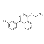structure of CAS# 746651-82-1, Ethyl 2-(3-bromobenzoyl)benzoate;3-Bromo-2'-carboethoxybenzophenone;MFCD00672027