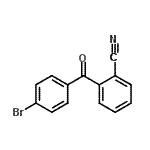 structure of CAS# 746651-85-4, 2-(4-Bromobenzoyl)benzonitrile;2-[(4-bromophenyl)carbonyl]benzenecarbonitrile;2-[(4-bromophenyl)carbonyl]benzonitrile;4-bromo-2'-cyanobenzophenone