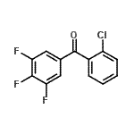 structure of CAS# 746651-94-5, (2-Chlorophenyl)(3,4,5-trifluorophenyl)methanone;2-Chloro-3',4',5',-trifluorobenzophenone