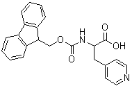 结构式 CAS# 746672-87-7, N-[(9H-芴-9-基甲氧基)羰基]-3-(4-吡啶基)丙氨酸