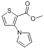 structure of CAS# 74772-16-0, Methyl 3-(1-Pyrrolo)Thiophene-2-Carboxylate;3-(1-Pyrrolyl)-2-Thiophenecarboxylic Acid Methyl Ester;3-Pyrrol-1-Ylthiophene-2-Carboxylic Acid Methyl Ester;St5408038