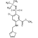 CAS#: 74793-84-3， 2-Chloro-4-[(2-furylmethyl)amino]-5-(methoxycarbonyl)-N-(trimethylsilyl)benzenesulfonimidic acid