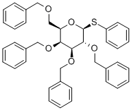 结构式 CAS# 74801-29-9, 苯基 2,3,4,6-四-O-苄基-beta-D-硫代吡喃半乳糖苷