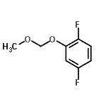 structure of CAS# 749230-16-8, 1,4-Difluoro-2-(methoxymethoxy)benzene;2,5-Difluoro-1-methoxymethoxybenzene;MFCD09864679