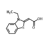 CAS#: 749255-48-9， (2Z)-(3-Ethyl-1,3-benzothiazol-2(3H)-ylidene)acetic acid