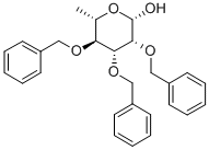 结构式 CAS# 7494-44-2, 6-脱氧-吡喃甘露糖 2,3,4-三苯甲酸酯