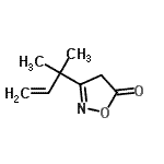 CAS#: 74949-52-3， 3-(2-Methyl-3-buten-2-yl)-1,2-oxazol-5(4H)-one