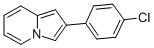 structure of CAS# 7496-73-3, 2-(4-Chlorophenyl)Indolizine;Iflab1_000148;Nsc405318;Gl-0636