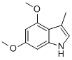 structure of CAS# 74973-30-1, 4,6-Dimethoxy-3-Methylindole