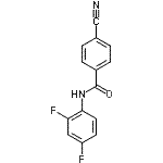 CAS#: 749910-71-2， 4-Cyano-N-(2,4-difluorophenyl)benzamide
