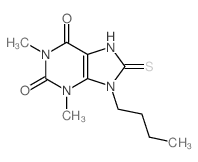 CAS#: 7501-78-2， 9-Butyl-1,3-Dimethyl-8-Sulfanylidene-7H-Purine-2,6-Dione