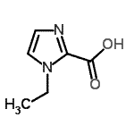 structure of CAS# 750598-99-3, 1-Ethyl-1H-imidazole-2-carboxylic acid;1-ETHYL-1H-IMIDAZOLE-2-CARBOXYLICACID;1H-IMIDAZOLE-2-CARBOXYLICACID, 1-ETHYL-;3-Carbamoyl-pyrazine-2-carboxylic acid