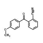 结构式 CAS# 750633-78-4, 2-(4-甲氧基苯甲酰基)苯甲腈