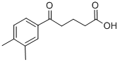 结构式 CAS# 7508-13-6, 5-(3,4-二甲基苯基)-5-氧代戊酸