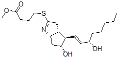 CAS 登录号：75111-35-2， 4-[[(3aR,4R,5R,6aS)-5-羟基-4-[(E,3S)-3-羟基辛-1-烯基]-3,3a,4,5,6,6a-六氢环戊并[d]吡咯-2-基]硫基]丁酸甲酯