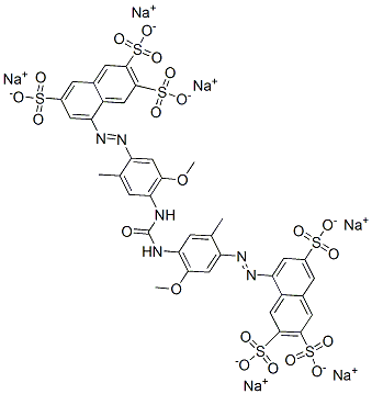 CAS#: 75268-69-8， Hexasodium 8-[5-Methoxy-4-[[2-Methoxy-5-Methyl-4-(3,6,7-Trisulfonatonaphthalen-1-Yl)Diazenylphenyl]Carbamoylamino]-2-Methylphenyl]Diazenylnaphthalene-2,3,6-Trisulfonate