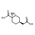 CAS#: 753426-79-8， trans-1-Amino-4-(carboxymethyl)cyclohexanecarboxylic acid