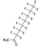 structure of CAS# 754-85-8, 3,3,4,4,5,5,6,6,7,7,8,8,9,9,9-Pentadecafluoro-2-nonanone;1H,1H,1H-PENTADECAFLUORO-2-NONANONE;Methyl Pentadecafluoroheptyl Ketone