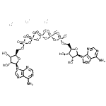 structure of CAS# 75522-97-3, trilithium [[[(2R,3S,4R,5R)-5-(6-aminopurin-9-yl)-3,4-dihydroxy-tetrahydrofuran-2-yl]methoxy-hydroxy-phosphoryl]oxy-hydroxy-phosphoryl] [[[(2R,3S,4R,5R)-5-(6-aminopurin-9-yl)-3,4-dihydroxy-tetrahydrofuran-2-yl]methoxy-oxido-phosphoryl]oxy-oxido-phosphoryl] phosphate;P1,P5-DI PENTAPHOSPHATE,TRILITHIUMSALT
