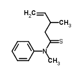 CAS#: 75541-05-8， N,3-Dimethyl-N-phenyl-4-pentenethioamide