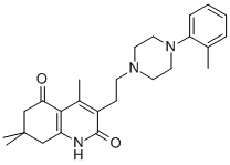 CAS#: 75574-62-8， 4,7,7-Trimethyl-3-[2-[4-(2-Methylphenyl)Piperazin-1-Yl]Ethyl]-6,8-Dihydro-1H-Quinoline-2,5-Dione