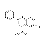 CAS#: 7565-19-7， 6-Chloro-2-phenyl-4-quinolinecarboxylic acid