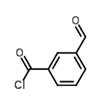结构式 CAS# 75650-38-3, 3-甲酰基苯甲酰氯