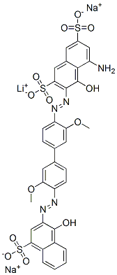 CAS#: 75673-18-6， 5-Amino-4-Hydroxy-3-[[4'-[(1-Hydroxy-4-Sulfo-2-Naphthalenyl)Azo]-3,3'-Dimethoxy [1,1'-Biphenyl]-4-Yl]Azo]-2,7-Naphthalenedisulfonic Acid Monolithium Disodium Salt