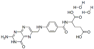 结构式 CAS# 75708-92-8, 叶酸二水合物