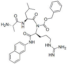CAS#: 75873-86-8， Phenylmethyl N-[(2R)-1-[[(2S)-1-[[(2S)-5-(Diaminomethylideneamino)-2-(Naphthalen-2-Ylamino)Pentanoyl]Amino]-4-Methyl-1-Oxopentan-2-Yl]Amino]-1-Oxopropan-2-Yl]Carbamate