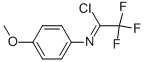structure of CAS# 75999-66-5, 2,2,2-Trifluoro-N-(4-Methoxy-Phenyl)-Acetimidoyl Chloride;2,2,2-Trifluoro-N-(4-Methoxyphenyl)Ethanimidoyl Chloride;N-(4-Methoxyphenyl)-2,2,2-Trifluoroacetimidoyl Chloride;N-(4-Methoxyphenyl)Trifluoroacetimidoyl Chloride